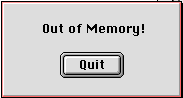 out of memory
